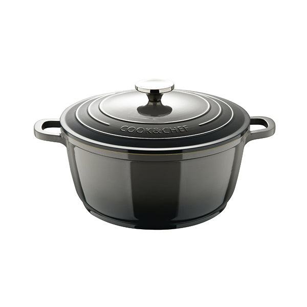 Bergner Kitchen & Dining Grey / Brand New Bergner, Casserole 24X11Cm Cast Alu Ind W/Lid - BG-36101-GY