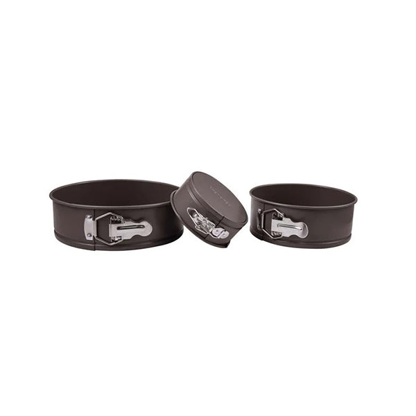 Bergner Kitchen & Dining Black / Brand New Bergner, Set 3Pcs Spring Form Small Medium and Large Carbon Steel - BG-37195-CO