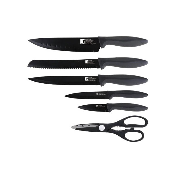 Bergner Kitchen & Dining Black / Brand New Bergner, Set 5Pc Knives, Scissors Ss - Bg-9075-Bk