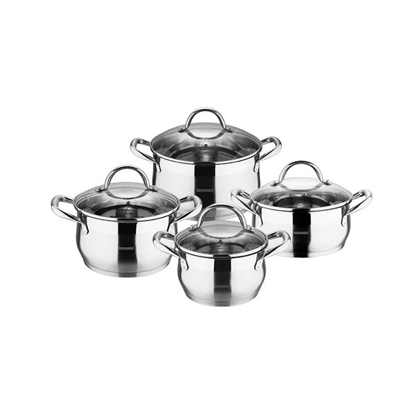 Bergner Kitchen & Dining Stainless Steel / Brand New Bergner, Set 8P Cookware Ss Ind W/L Gourmet - BG-6523