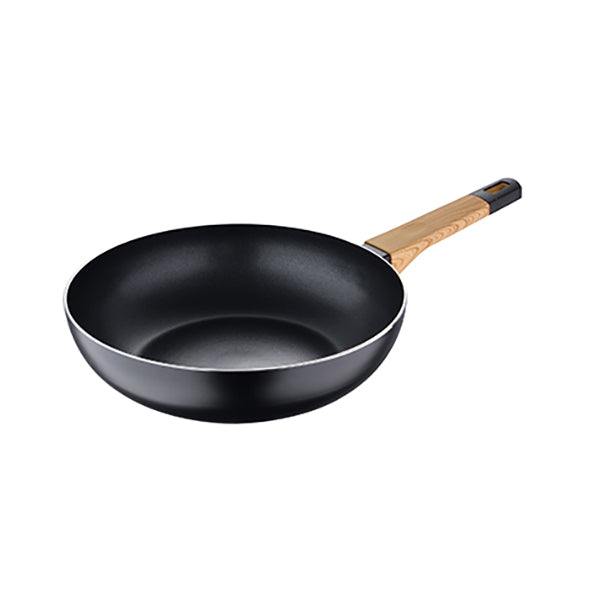 Bergner Kitchen & Dining Black / Brand New Bergner, Wok 28X7.5Cm Pressed Aluminium Ind - Bg-34627-Bk