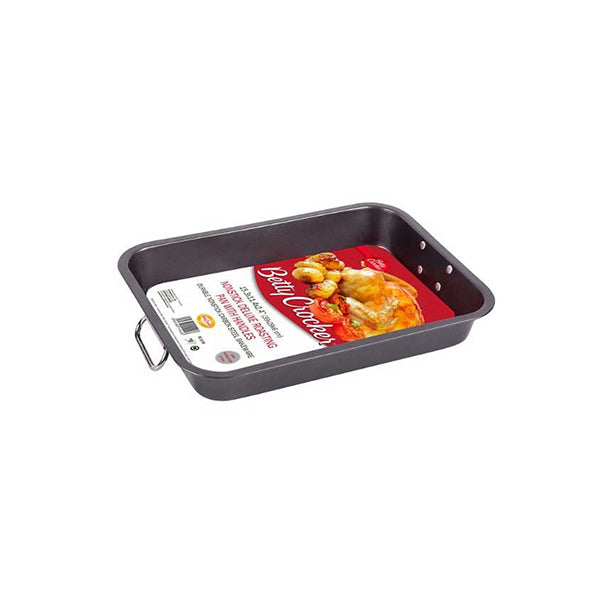 Betty Crocker Kitchen & Dining Grey / Brand New Betty Crocker, BC1038 Delux Roasting Pan with Handles