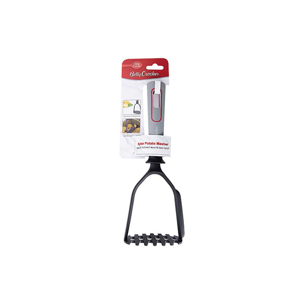 Betty Crocker Kitchen & Dining Black Grey / Brand New Betty Crocker, BC4106, Nylon Potato Masher with TPR Handle