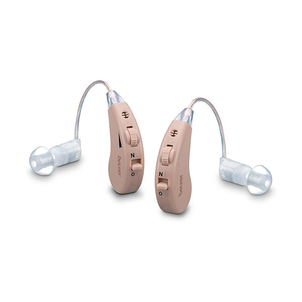 Beurer Health Care Beige / Brand New / 1 Year Beurer HA 55 Pairs of Hearing Noise Amplifiers, Set of 2 - 64132