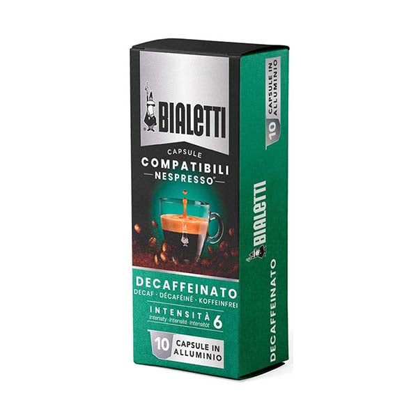 Bialetti Beverages Brand New Bialetti, 10 Pcs Nespresso Compatible Capsules Decafe - 096080353