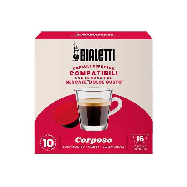 Bialetti Beverages Bialetti 96080441 16 PCS Dolce Gusto Compatible Corposo Capsules,BIA096080441