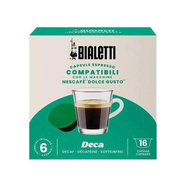 Bialetti Beverages Bialetti 96080443 16 PCS Dolce Gusto Compatible Decaf Capsules, BIA096080443