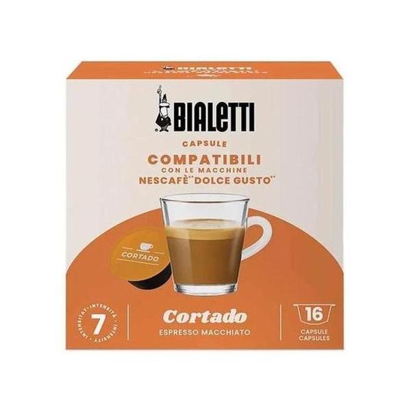 Bialetti Beverages Bialetti 96080445 16 PCS Dolce Gusto Compatible Cortado Macchiato Capsules, BIA96080445