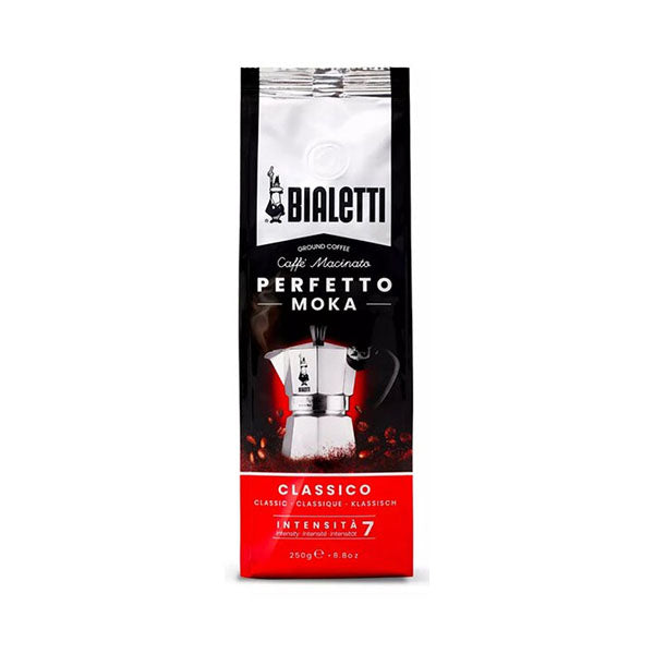 Bialetti Beverages Brand New Bialetti, Ground Coffee Perfetto Moka, Classico 250G - 096080355