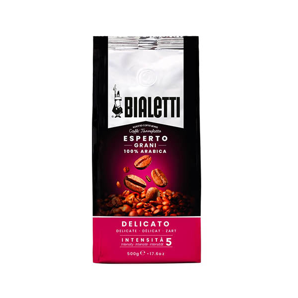 Bialetti Beverages Brand New Bialetti, Roasted Coffee Bean, Delicato 500G - 096080390