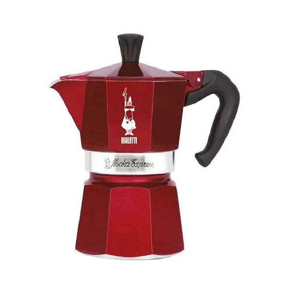 Bialetti Kitchen & Dining Red / Brand New / 1 Year Bialetti, Moka Express 6 Cups - 0009900