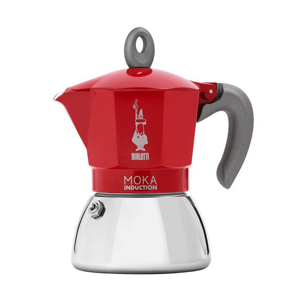 Bialetti Kitchen & Dining Red / Brand New / 1 Year Bialetti, Moka Induction 2 Cups - 0006942