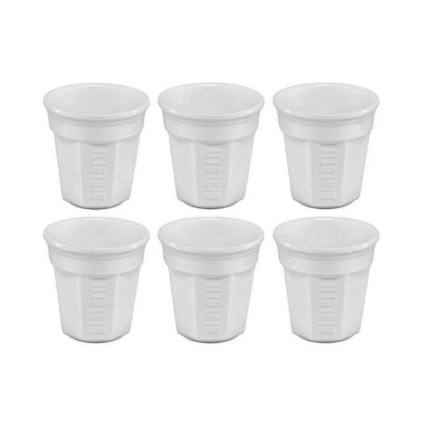 Bialetti Kitchen & Dining Bialetti Y0TZ502 Espresso Cups Set of 6 (0.6L, White Color),BIAY0TZ502