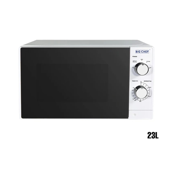 Big Chef Kitchen & Dining Big Chef Solo Mechanical Microwave 23 Liters, with 5 Power Levels MW23W