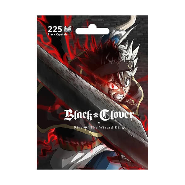 Black Clover Mobile Digital Currency Black Clover Mobile - 225 Black Crystals - International