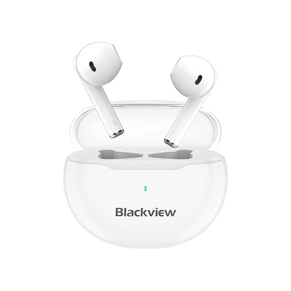 Blackview Audio White / Brand New / 1 Year Blackview AirBuds 6 Headphones Wireless Bluetooth 5.3 Sport Wireless Earbuds/Noise Cancelling/HiFi Stereo Sound/Touch Sensors/4 Microphone/IPX7 Waterproof/24 H Playtime