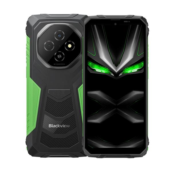 Blackview Communications Green / Brand New / 1 Year Blackview FORT 1 10000mAh 6.56-inch 90Hz Smart AI Display 12GB/128GB (8GB Extended RAM) AI Ruggedized Cellphone