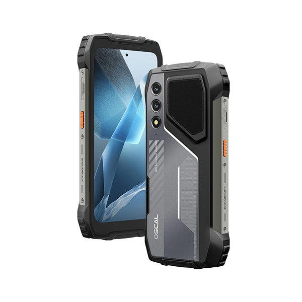 Blackview Communications Black / Brand New Blackview Oscal Pilot 1 18GB/256GB (12GB Extended RAM) Stereo Loud Speaker & Dual-LED Flashlight Ruggedized Smart Phone