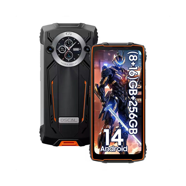 Blackview Communications Orange / Brand New / 1 Year Blackview Oscal Pilot 2 24GB/256GB (16GB Extended RAM)