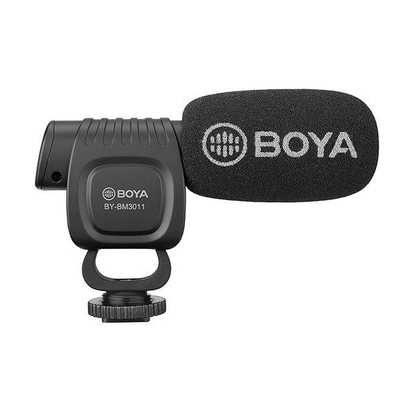 Boya Audio Black / Brand New Boya, BY-BM3011, Compact On-Camera Shotgun Microphone for Cameras, Smartphones, Tablets and Computers