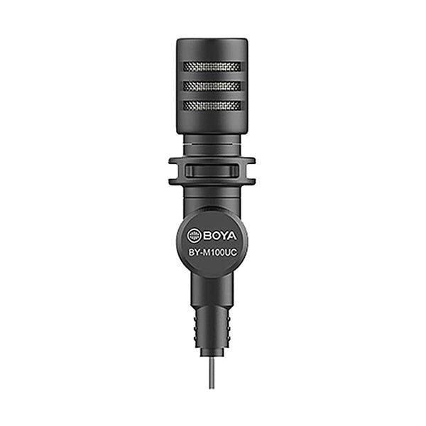 Boya Audio Black / Brand New Boya, BY-M100UC, Type-C Miniature Condenser Microphone