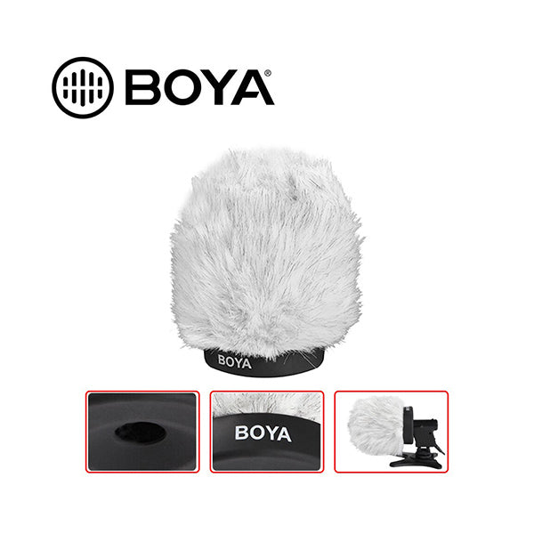 Boya Audio Grey / Brand New Boya, BY-P120 Furry Outdoor Interview Muff Windscreen