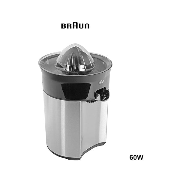 Braun Kitchen & Dining Braun Citrus Quick 5 Citrus Juicer, Direct Juice Spout, Anti-Drip Spout, Automatic Start/Stop, Easy Cleaning, Direct Serving System, Includes Protective Lid, 60 Watts, CJ 5050 Black Metal