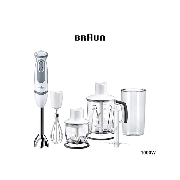 Braun Kitchen & Dining Braun MQ 5245 - MultiQuick 5 Vario Hand Blender With Attachments - 1000 Watt - White
