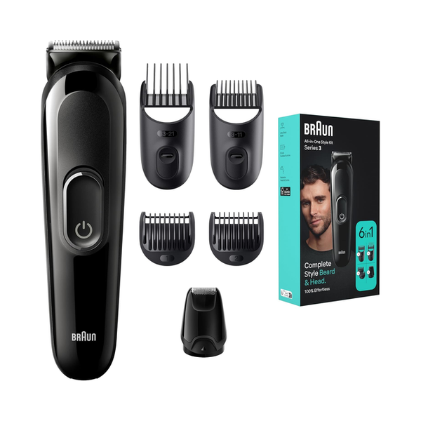 Braun Personal Care Braun All-In-One Style Kit Series 3 MGK3410, 6-in-1 Kit for Beard, Hair & More