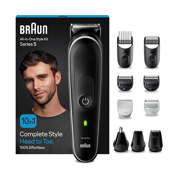 Braun Personal Care Braun All-In-One Styling Set Series 5 MGK5440 10-in-1 Set for Beard, Hair, Body Grooming and More