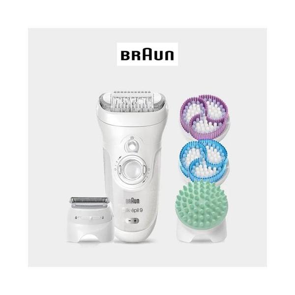 Braun Personal Care Braun Silk-épil 9 SE9-961e SkinSpa 4-in-1 Wet and Dry Epilator and Exfoliation System with 6 Extras