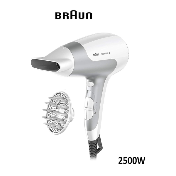 Braun Personal Care BraunPowerPerfection dryer HD585 – Ionic | Ultra Powerful | Lightweight | Cold Shot | With Diffuser | 2500 Watts