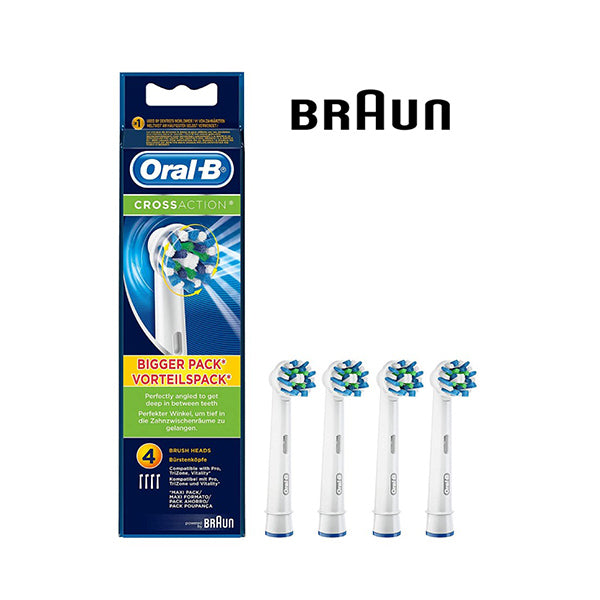 Braun Personal Care Oral-B Cross Action Replacement Brush Heads Eb50 - Pack Of 4