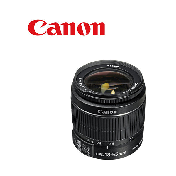 Canon Camera & Optic Accessories Black / Brand New Canon EF-S 18-55mm f/3.5-5.6 IS II Lens