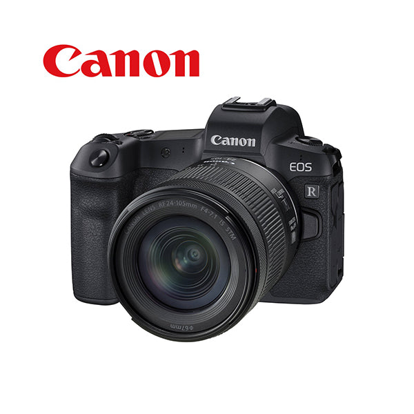 Canon Cameras Black / Brand New / 1 Year Canon EOS R + 24-105mm f/4-7.1 Lens