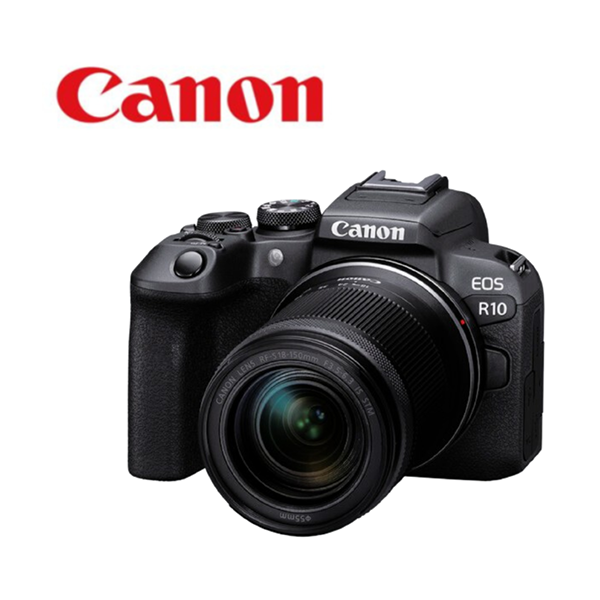 Canon Cameras Black / Brand New / 1 Year Canon EOS R10 Mirrorless Camera with 18-150mm Lens