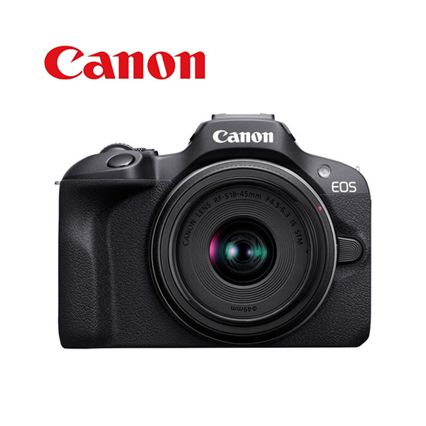 Canon Cameras Black / Brand New / 1 Year Canon EOS R100 Mirrorless Camera with 18-45mm Lens