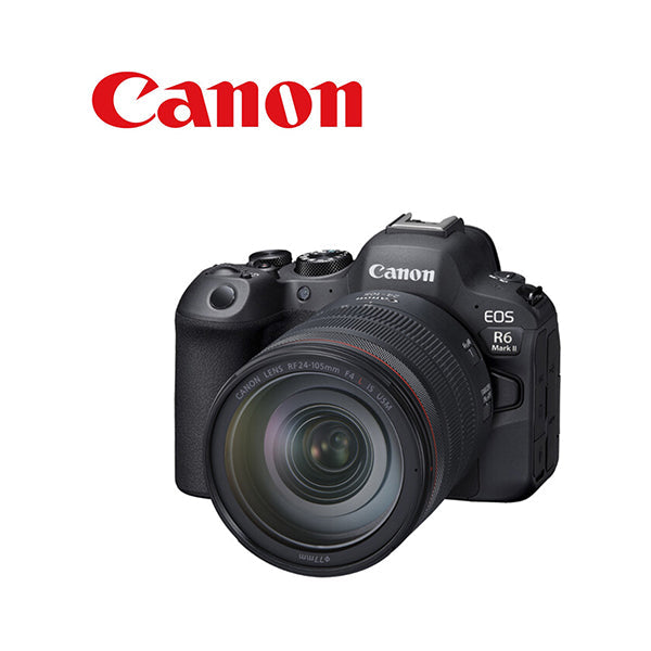 Canon Cameras Black / Brand New / 1 Year Canon EOS R6 Mark II Mirrorless Camera with 24-105mm F4 L IS USM Kit