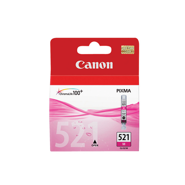 Canon Print & Copy & Scan & Fax Magenta / Brand New Canon 521 Ink Magenta