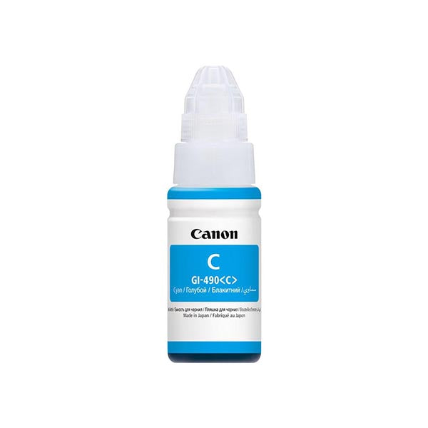 Canon Print & Copy & Scan & Fax Cyan / Brand New Canon GI-490 Ink Bottle, Cyan