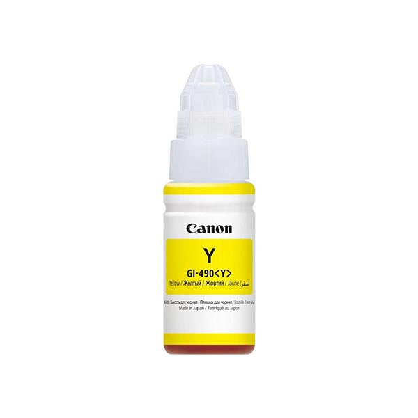 Canon Print & Copy & Scan & Fax Yellow / Brand New Canon GI-490 Ink Bottle, Yellow
