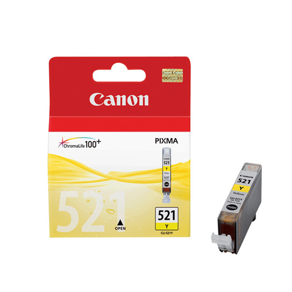 Canon Print & Copy & Scan & Fax Yellow / Brand New Canon Ink Cartridge 521 Yellow