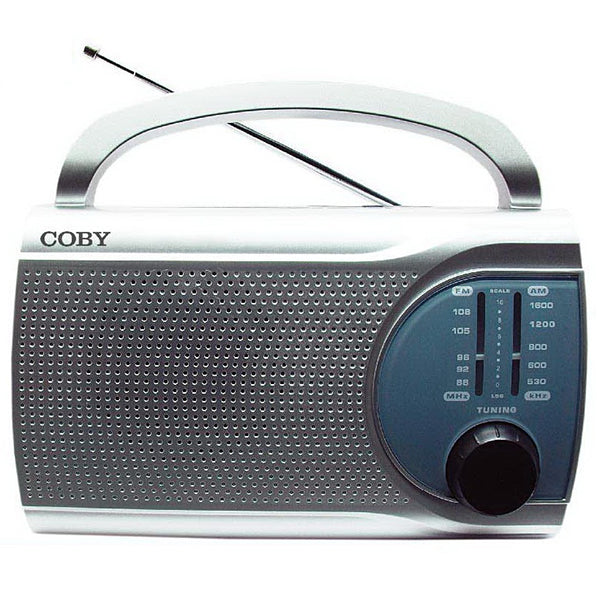 Coby Audio Silver / Brand New Coby AM / FM Radio Portable - CXR205