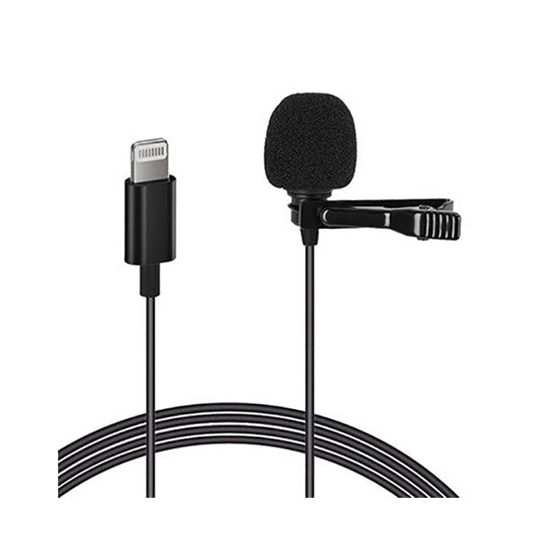 Conqueror Audio Black / Brand New Conqueror Lavalier Microphone Clip-On Lapel for Lighting Microphone Interface Device for iPhone YouTube, Vlogging, Recording - CLM304