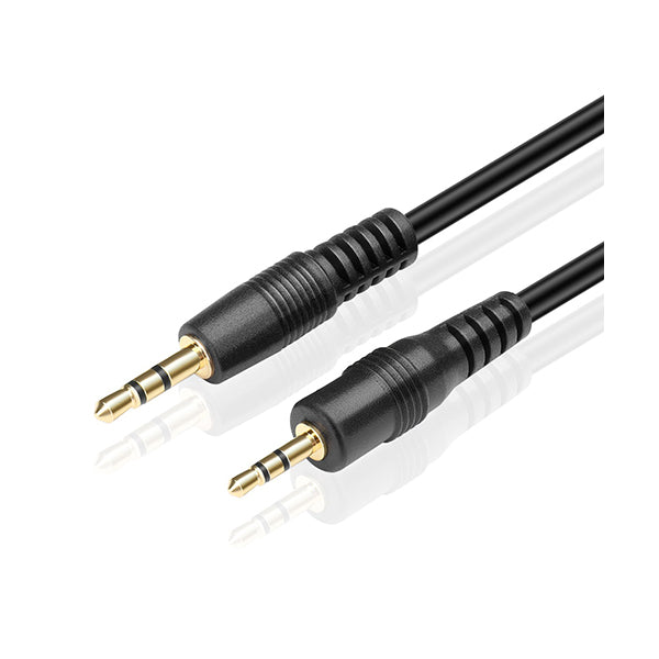 Conqueror Electronics Accessories Black / Brand New Conqueror Cable 3.5mm Audio Output to 3.5mm Audio Output 1.5 Meter Black - C32