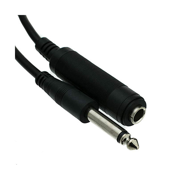 Conqueror Electronics Accessories Black / Brand New Conqueror Cable 6.5&quotes;&quotes; Male to Female Extension 2 Meters  - C105