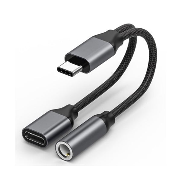Conqueror Electronics Accessories Black / Brand New Conqueror Cable Audio Type C - 3.5Mm with Charging Function - C86B