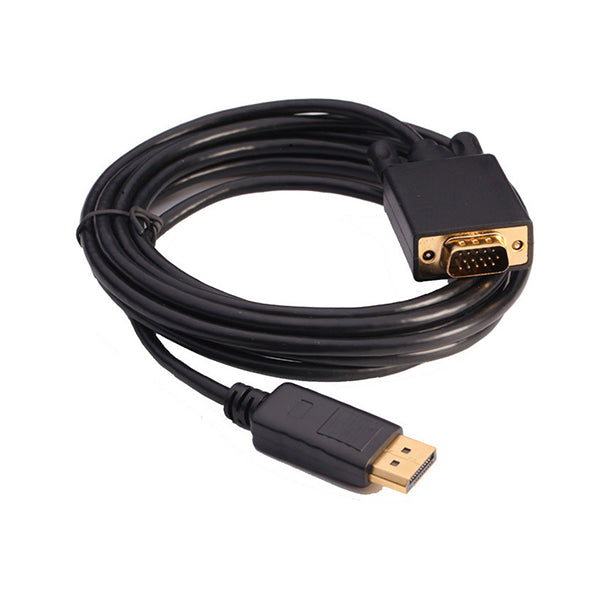 Conqueror Electronics Accessories Black / Brand New Conqueror Cable Display to VGA Male to Male 1.8 Meter - C133D