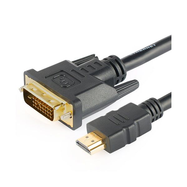 Conqueror Electronics Accessories Black / Brand New Conqueror Cable HDMI to DVI Male to Male 1.8 Meter - C47A