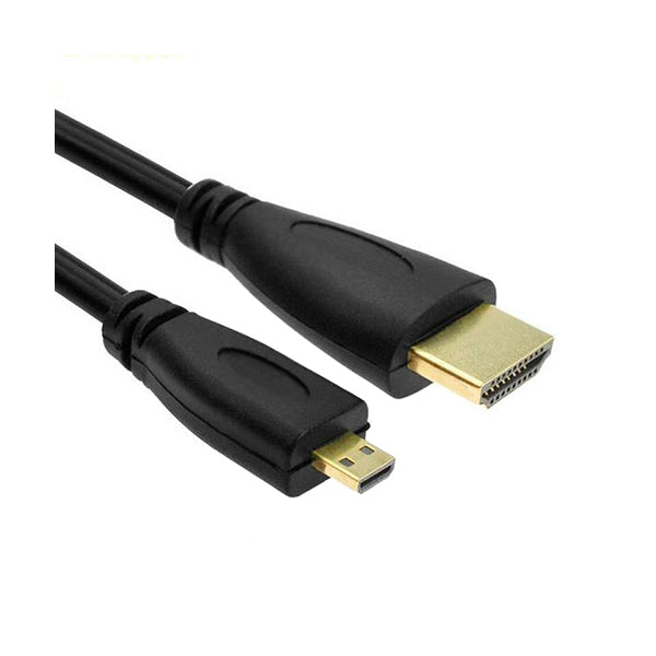 Conqueror Electronics Accessories Black / Brand New Conqueror Cable micro HDMI to HDMI 3 Meter Black - C83B